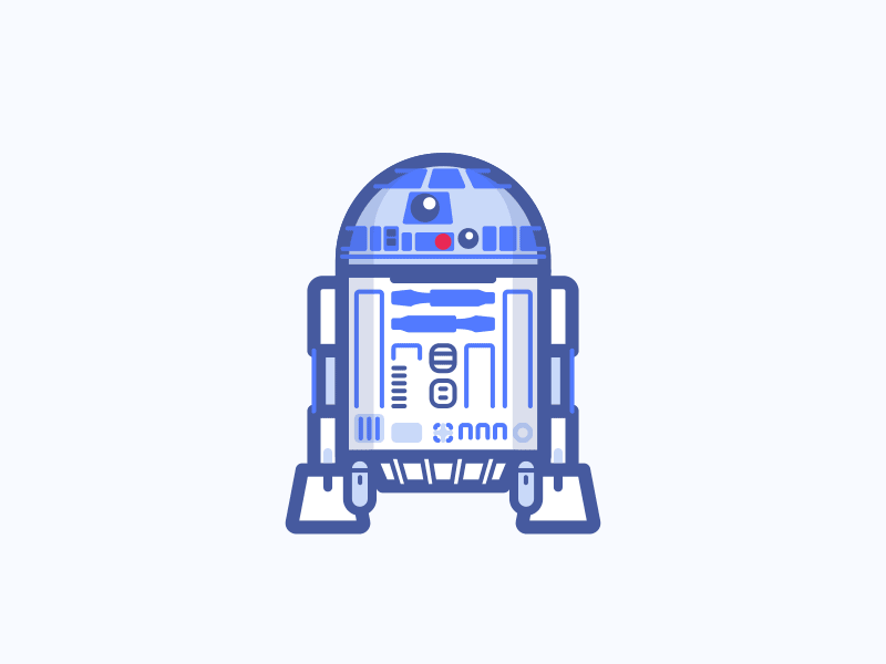 R-Series Droids droid r2d2 robot starwars vector