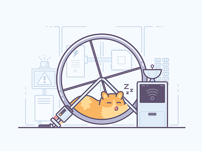 No Internet Connection hammy the hamster no internet vector wheel wifi