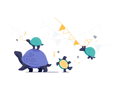Growing your team party time shopify turtles