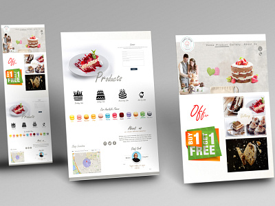 Bakery website Ui design. adobe photoshop cc adobe xd bakery cake shop shop ui design web design