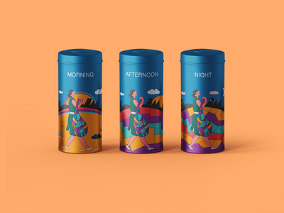 Packing art artwork colours illustraion illustration art mockup package package design packaging