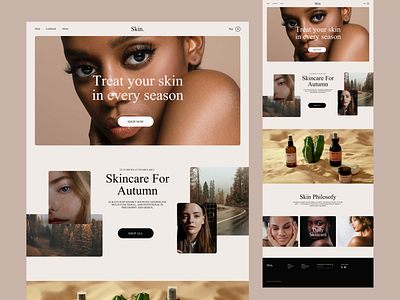 Skincare - website design uiux webdesign website