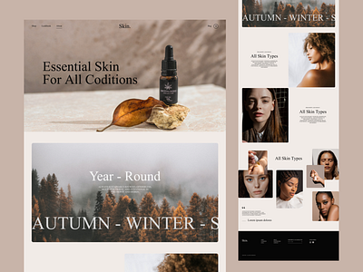 Skincare - website design uiux webdesign website
