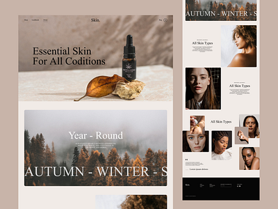 Skincare - website design