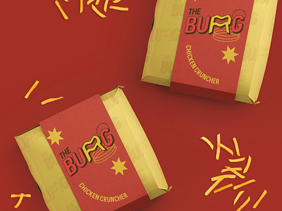 The BURG - Fast food neighbourhood branding burger fast food packaging pop art student