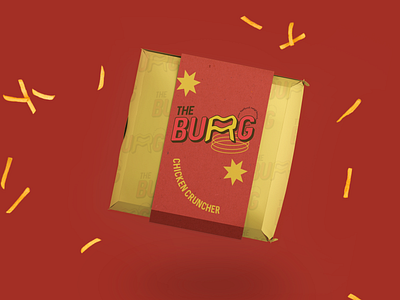 The BURG - Fast Food Neighbourhood branding burger fast food packaging pop art redesign student