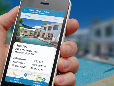 Property Detail app ios mobile property real estate ui visual design