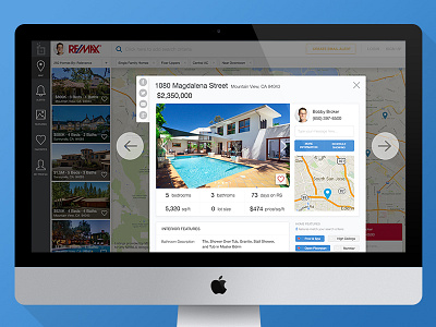 Refined Desktop desktop detail property real estate refined ui visual design