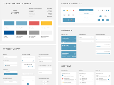 Styleguide color design icons mobile styleguide typography ui pattern