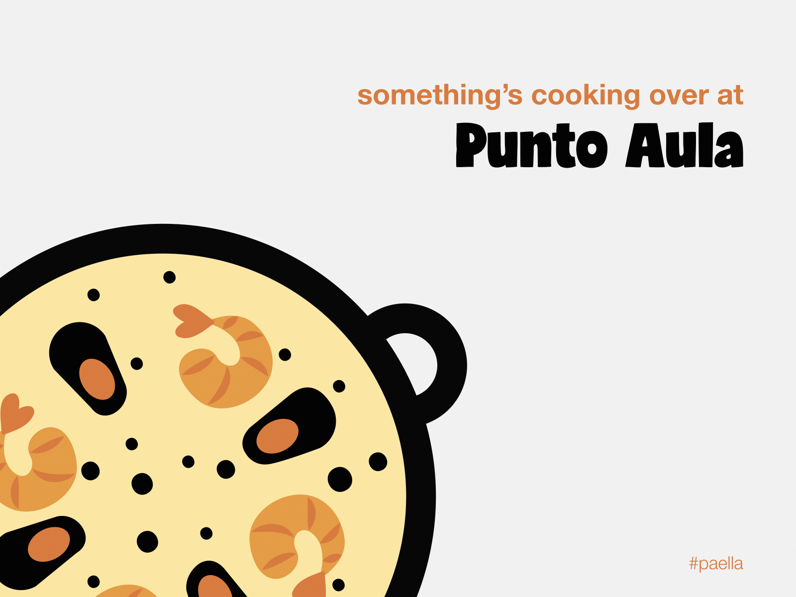 Punto Aula teaser -- Paella version after effects alkoreiel animation digital gif greece isiorizado language school lottiefiles microanimation paella spanish ui website animation website design