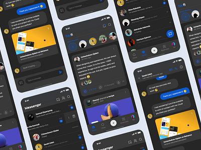 Social Media App—Dark Theme app app design dark mode dark theme dark theme ui facebook instagram ios mobile app design product design product designer productdesign social media social media app social media apps uidesign ux design