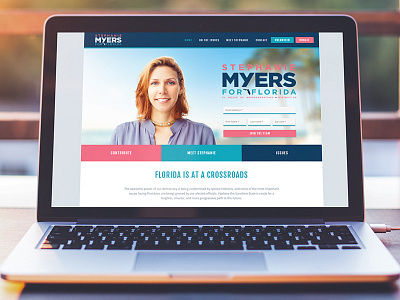 Myers for Florida — campaign website campaign design election florida political politics south florida state house state representative website