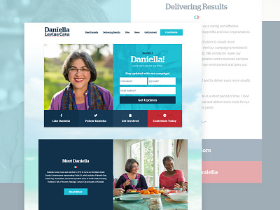 Daniella Levine Cava branding campaign candidate democrats design florida politics senate ui vote web wordpress