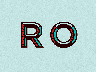Logo Type R O branding id logo typography