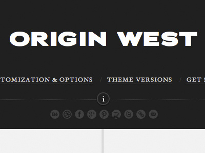 Origin West - Tumblr Theme