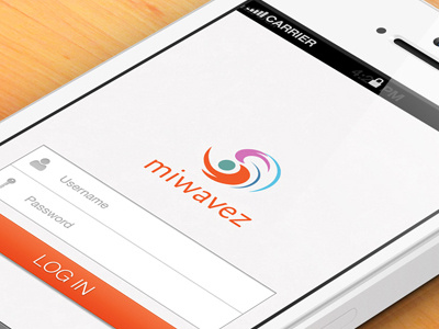 UI and App icon design android app icon ios login messaging app ui miwavez mobile app icon orange ui ux