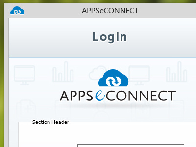 Appseconnect login window