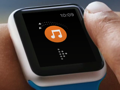 Play iSongs apple iwatch isongs wearable wearable play wearable ui