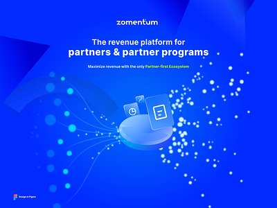 Header Banner design for SaaS Website: Zomentum