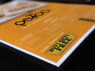 Flyer Design For Petoo Food Startup India flyer design