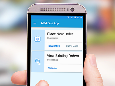 Android Mobile App Design For Medicine App android mobile app design android ui design android ux design