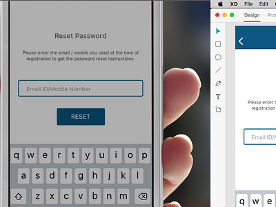 Forgot Password Design For Ios Using Adobe Xd