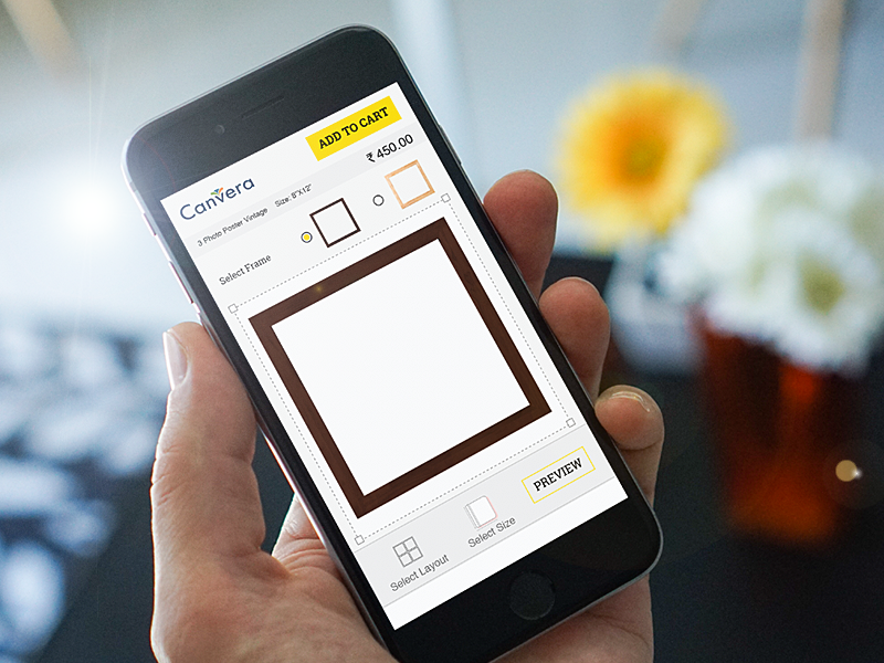 Mobile  Image Editor For Canvera Yougraphy Online Photo Print by