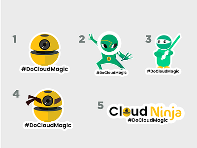 Cloud Ninja Sticker Design aws cloud ninja sticker design