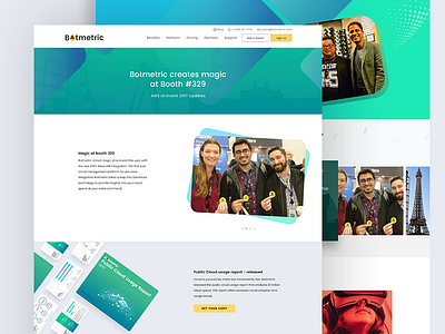 Botmetric After AWS re:Invent Landing Page UI
