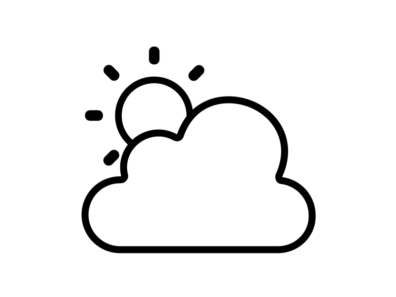 Animated Sunny Weather Icon GIF