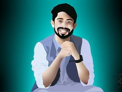 Illustrated Portrait of Ayman Sadiq