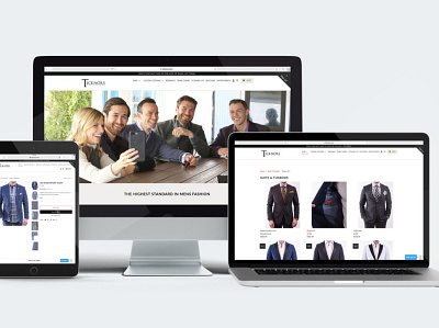 Menswear Retailer Shopify Website design shopify webdesign website