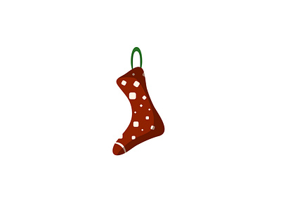 christmas sock christmas clipart flat design flat illustration holiday icon illustraion vector