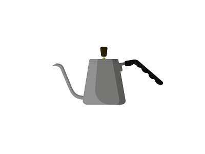 Coffee pot iron clipart coffee coffeeshop flat illustration forsale icon pot vector