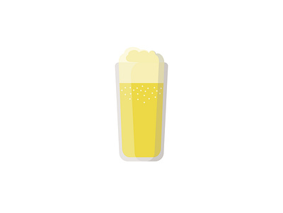 A glass of beer beer beer art beer icon beer on glass clipart flat illustration flat vector flatdesign food and drink icon illustrator vector vectorart