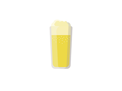 A glass of beer