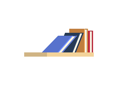 bookshelf book bookart bookshelf clipart design for sale flat design flat illustration icon illustration logo ui ux vector