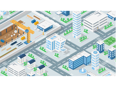 isometric city 3d city city illustration concept icon illustration isometric ui ux vector web