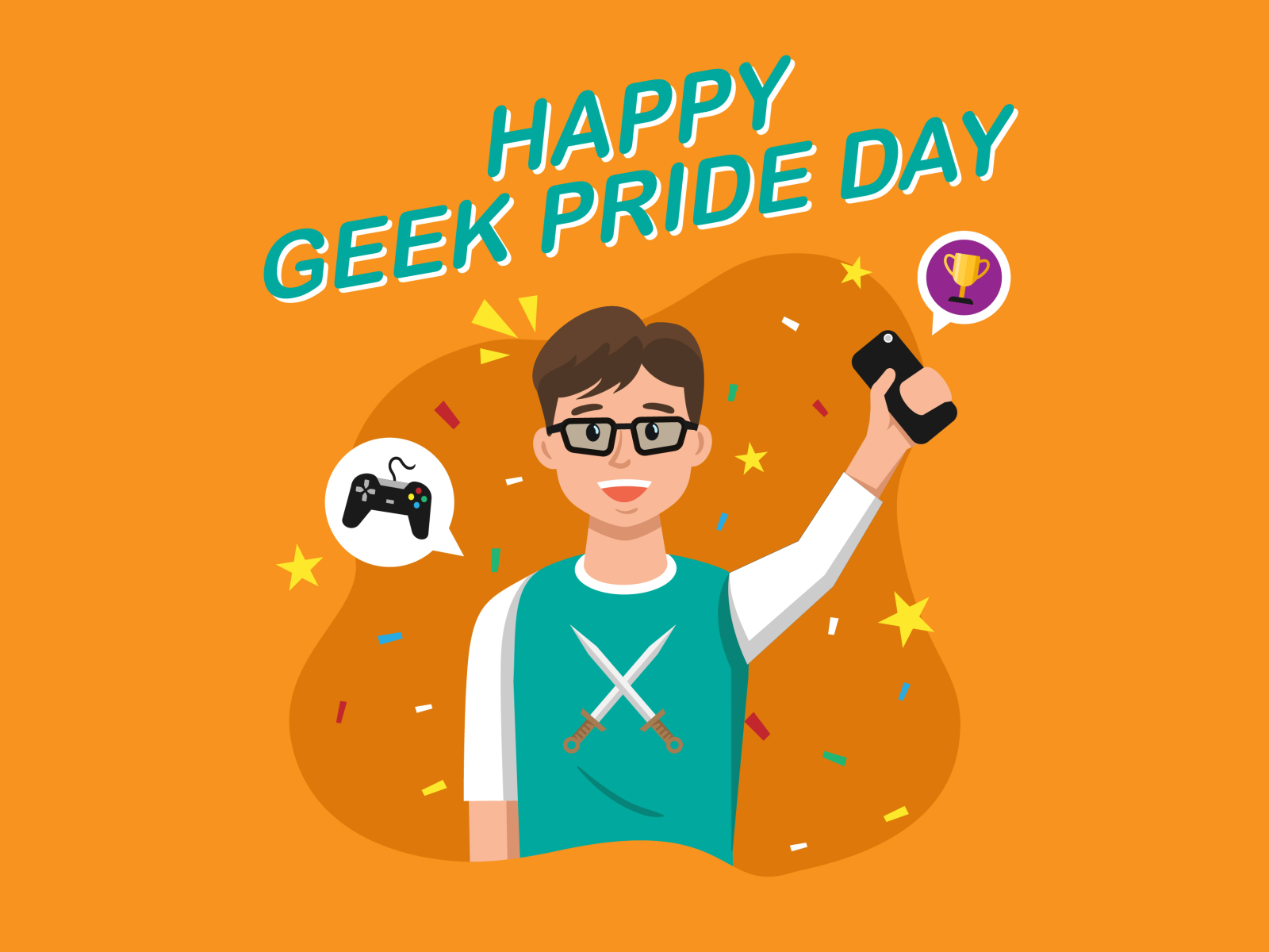 Geek Pride Day Dude by Langgeng pangrebowo on Dribbble