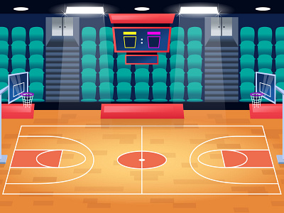 Basketball Stadium Background by Langgeng pangrebowo on Dribbble