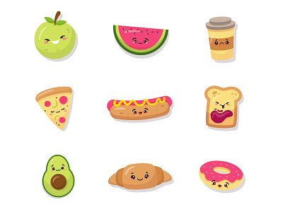 Kawai Food Icon Pack