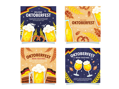 Oktoberfest Social Media Post Template