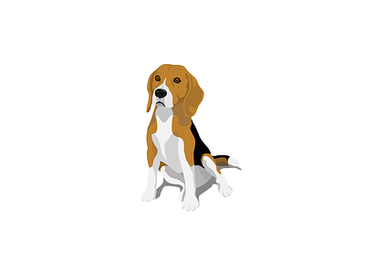 Beagle animal beagle dog dog illustration dog logo flat design flat vector pet pet design
