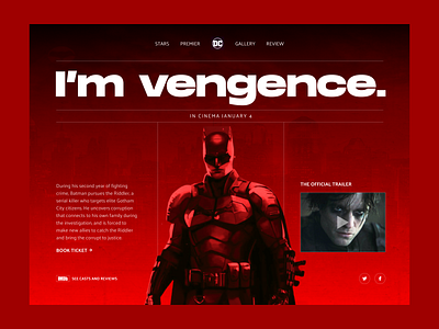 Batman movie hero banner