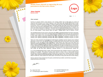 Letterhead design for business