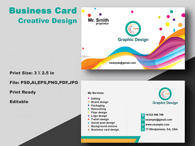 Business Card Design adobe photoshop brand branding buiness card design business card card design design graphic design