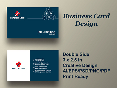 Clinic Business Card Design