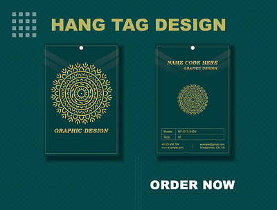 Hang Tag Design brand brand design branding business card clothing tag design garment tag graphic design hang hang tag design illustrator photoshop sharif shirt tag tag