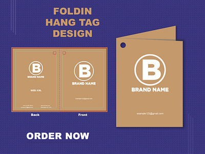 Folding Hang Tag Design
