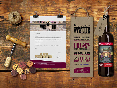 Carlos Creek Winery Welcome Kit branding icons logo type typography wine